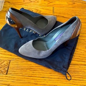Ralph Lauren collection suede / leather heels
